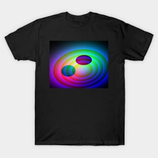 Twin Planets-Available As Art Prints-Mugs,Cases,Duvets,T Shirts,Stickers,etc T-Shirt